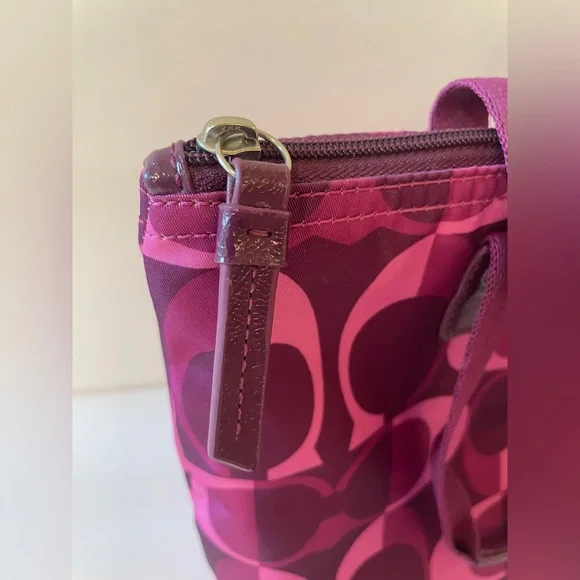 Coach Pink Tote and Pouch Set - Picture 4 of 16